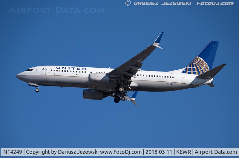 N14249, 1999 Boeing 737-824 C/N 28809, Boeing 737-824 - United Airlines  C/N 28809, N14249