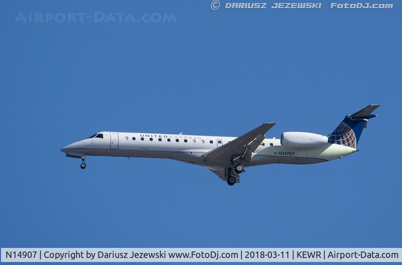N14907, 2001 Embraer ERJ-145LR (EMB-145LR) C/N 145468, Embraer ERJ-145LR (EMB-145LR) - United Express (ExpressJet Airlines)   C/N 145468, N14907