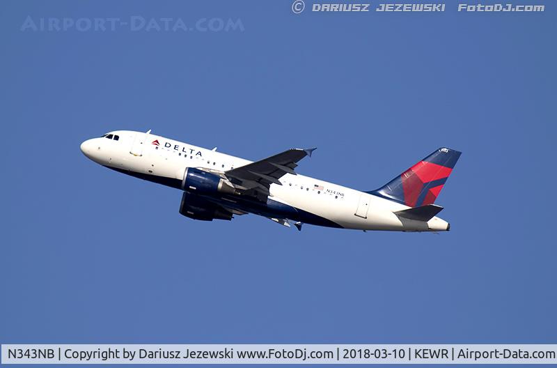 N343NB, 2002 Airbus A319-114 C/N 1752, Airbus A319-114 - Delta Air Lines  C/N 1752, N343NB