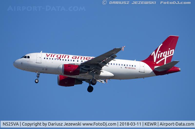 N525VA, 2007 Airbus A319-112 C/N 3324, Airbus A319-112 - Virgin America  C/N 3324, N525VA