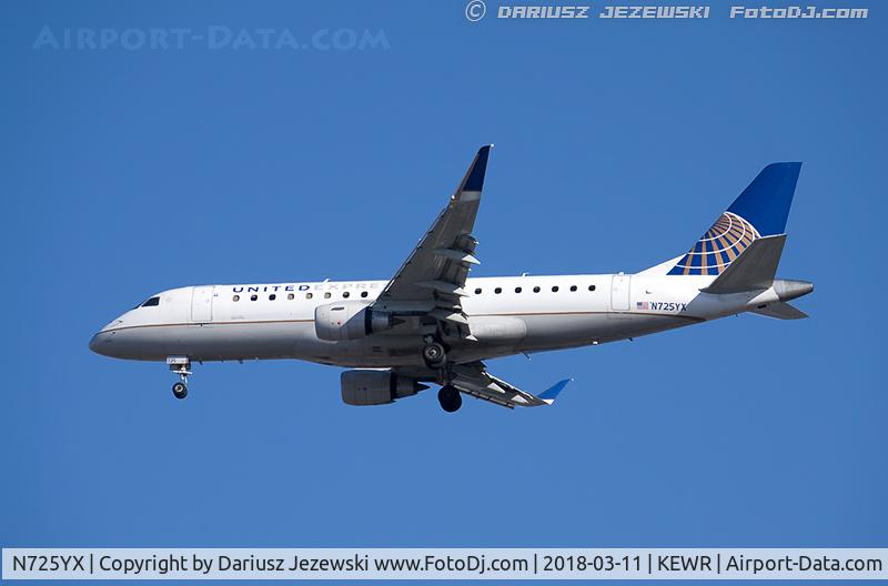 N725YX, 2015 Embraer 175LR (ERJ-170-200LR) C/N 17000506, Embraer 175LR (ERJ-170-200LR) - United Express (Republic Airlines)   C/N 17000506, N725YX