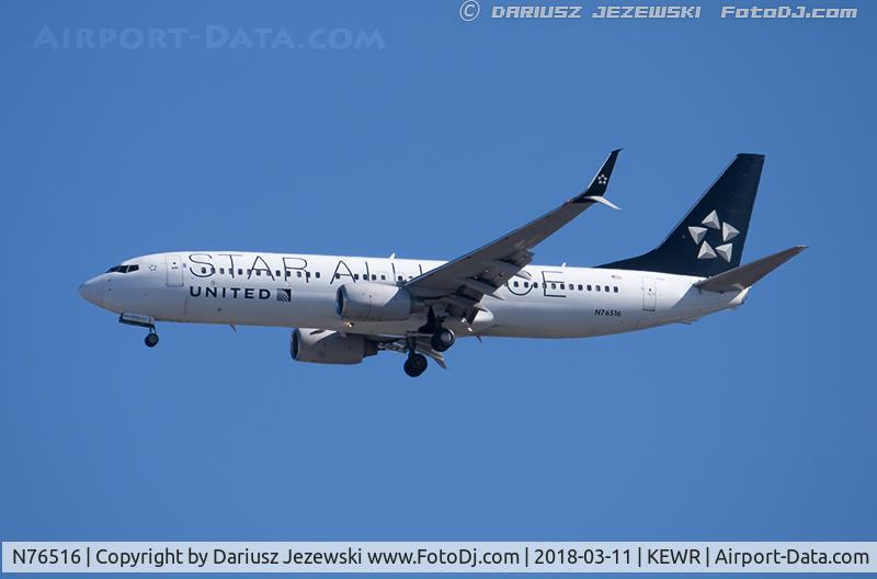 N76516, 2008 Boeing 737-824 C/N 37096, Boeing 737-824 - Star Alliance (United Airlines)   C/N 37096, N76516