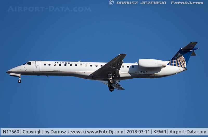 N17560, 2002 Embraer EMB-145LR C/N 145605, Embraer ERJ-145LR (EMB-145LR) - United Express (ExpressJet Airlines)   C/N 145605, N17560
