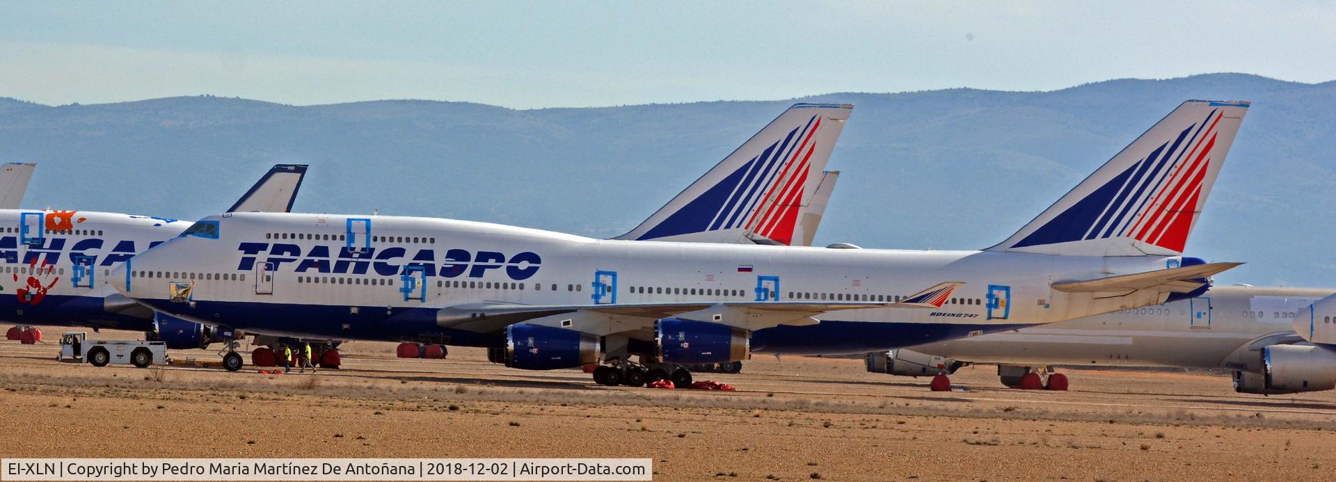 EI-XLN, 2001 Boeing 747-412 C/N 28029, Aeropuerto de Teruel-Plata - España