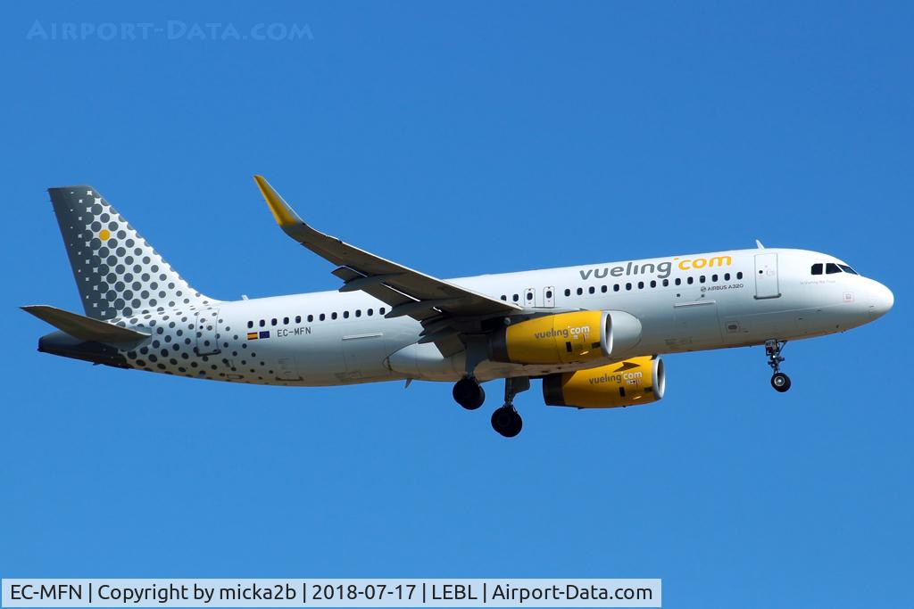 EC-MFN, 2015 Airbus A320-232 C/N 6594, Landing