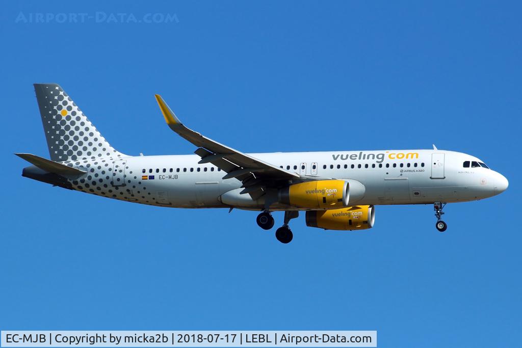 EC-MJB, 2015 Airbus A320-232 C/N 6883, Landing