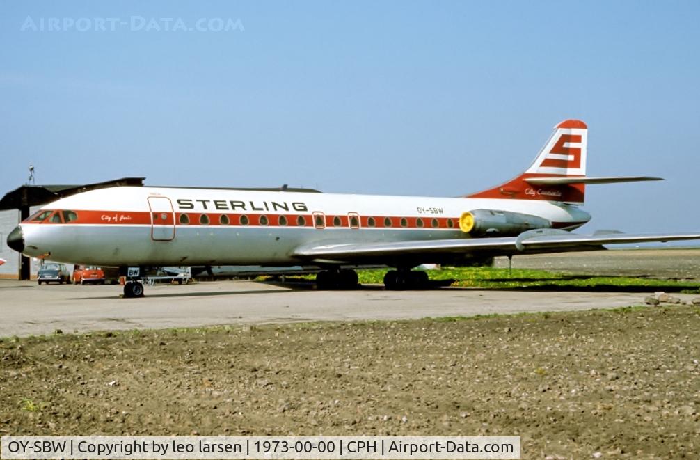 OY-SBW, 1961 Sud Aviation SE-210 Caravelle VI-R C/N 93, Copenhagen 1973