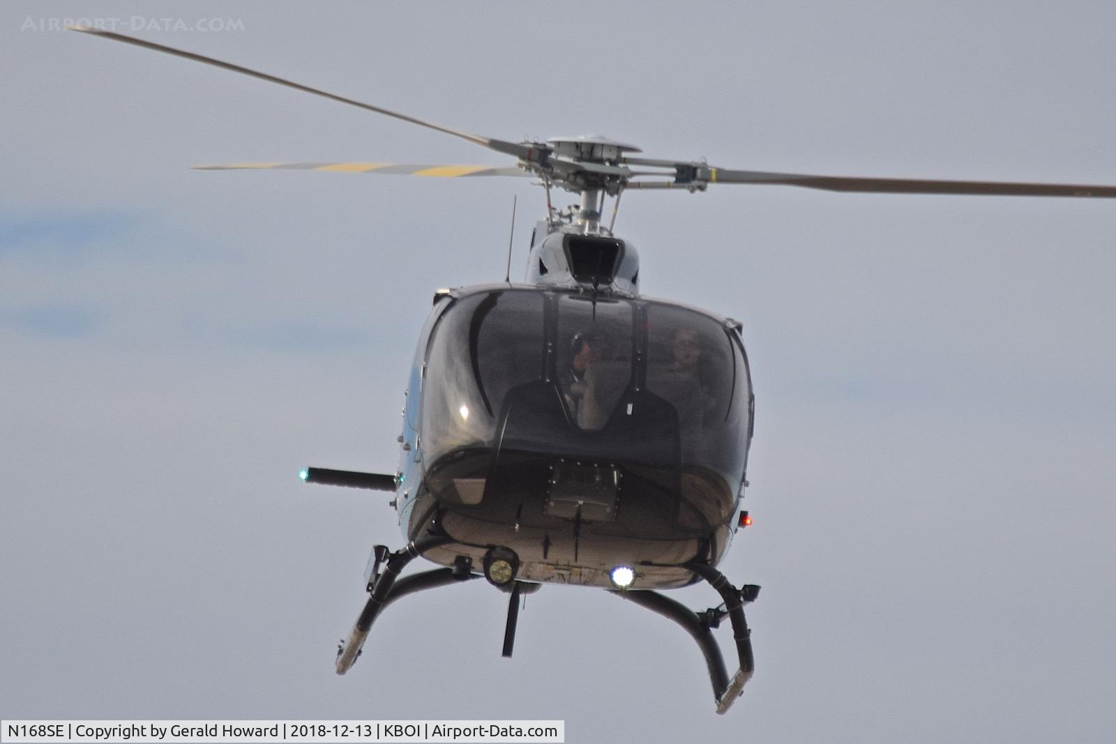N168SE, 2017 Airbus Helicopters EC-130T-2 C/N 8438, Starting take off climb out.