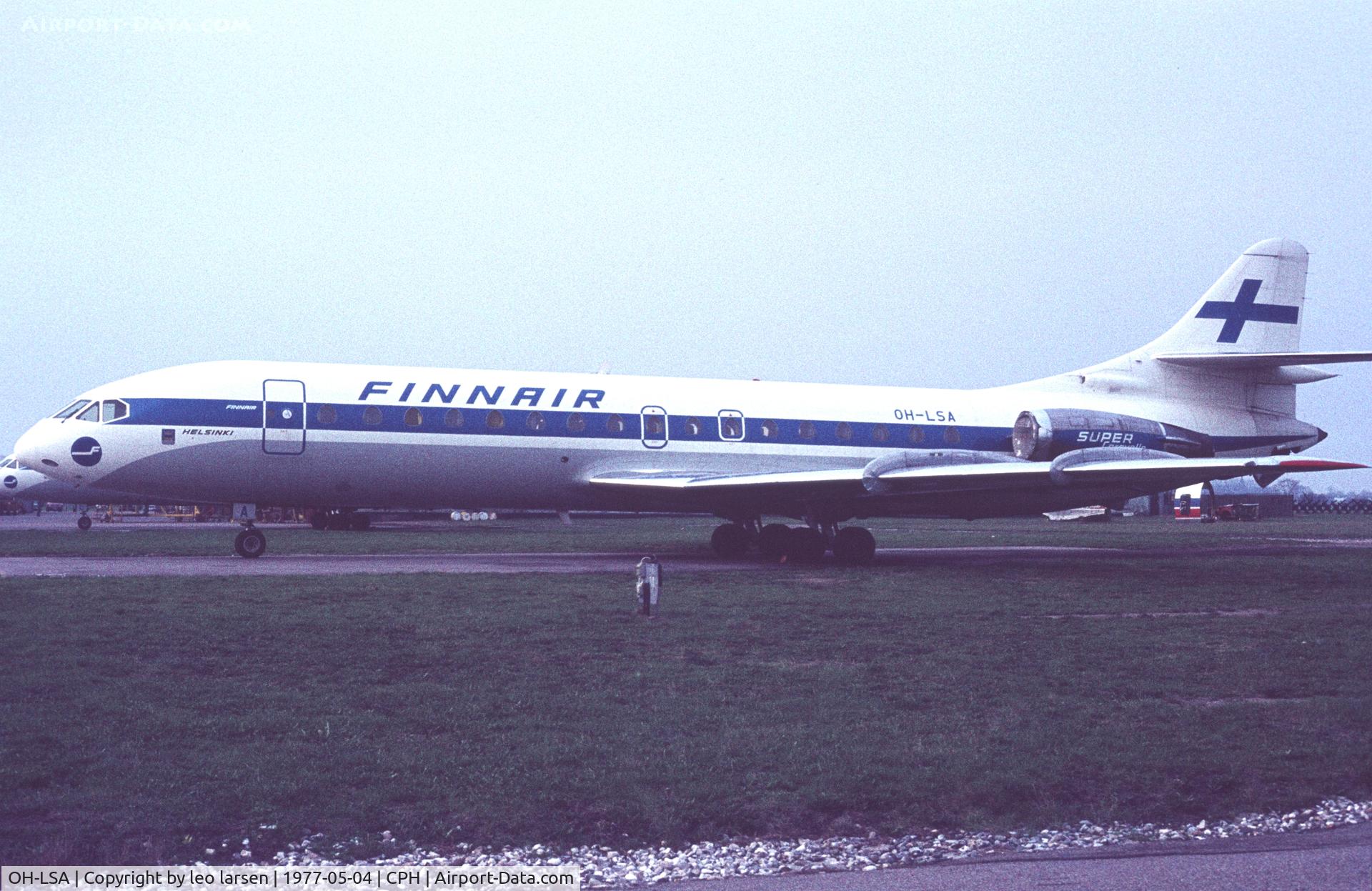 OH-LSA, 1964 Sud Aviation SE-210 Caravelle 10B3 Super B C/N 181, Copenhagen 4.5.1977