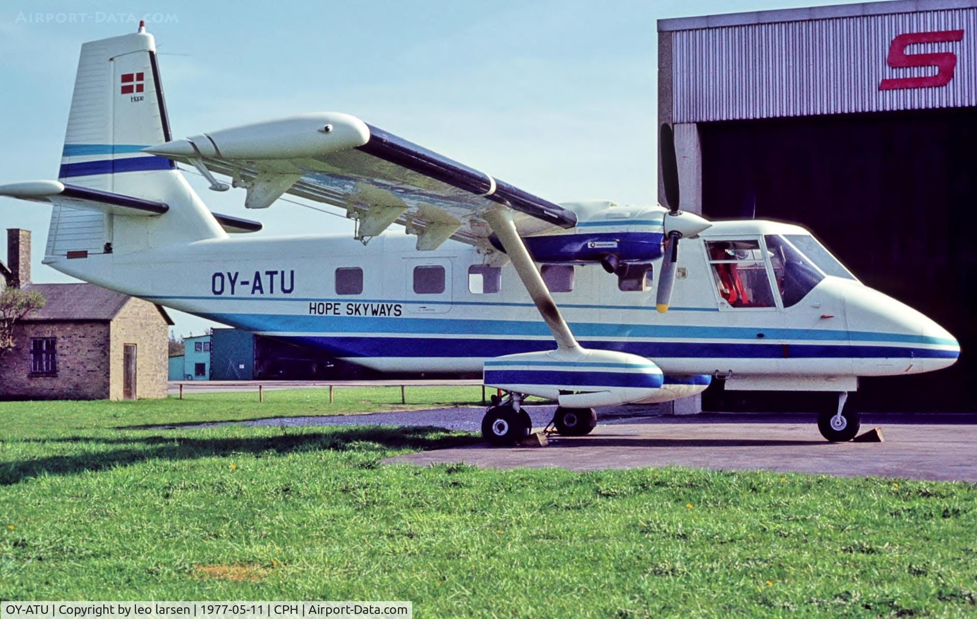 OY-ATU, 1976 GAF N22B Nomad Nomad C/N 22B-35, Copenhagen 11.5.1977