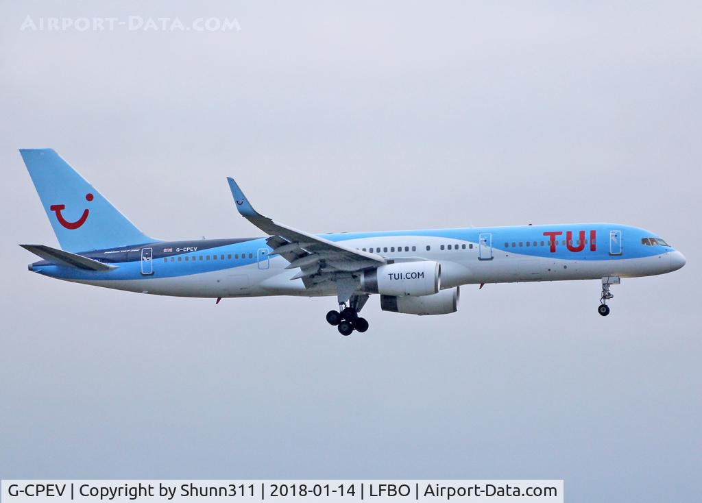 G-CPEV, 1999 Boeing 757-236 C/N 29943, Landing rwy 32L
