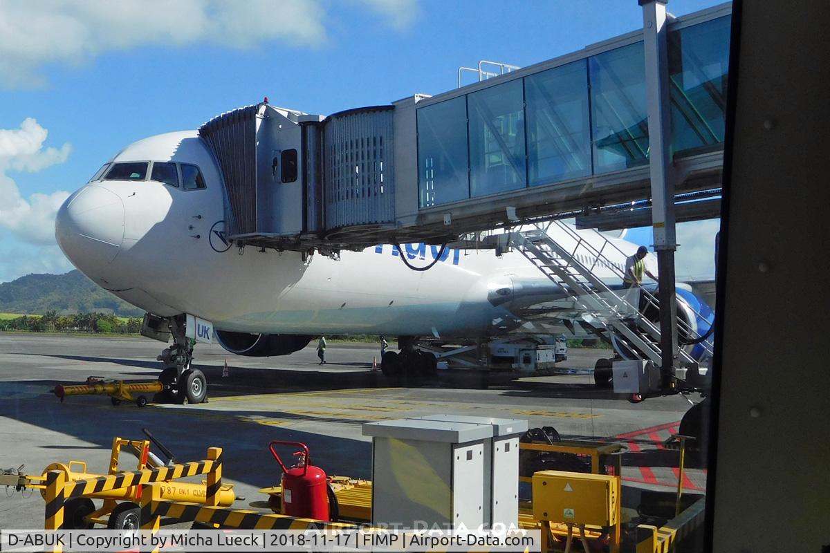 D-ABUK, 1999 Boeing 767-343/ER C/N 30009, At Mauritius
