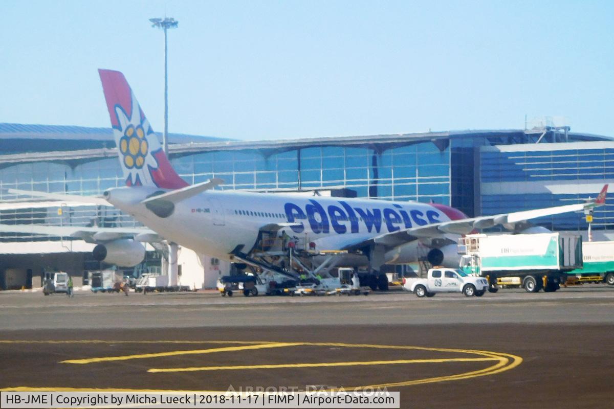 HB-JME, 2003 Airbus A340-313X C/N 559, At Mauritius