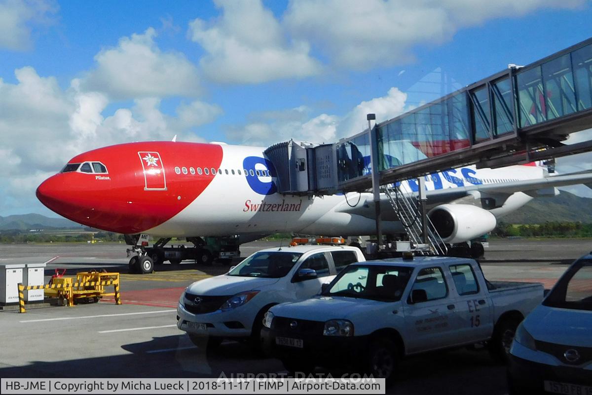 HB-JME, 2003 Airbus A340-313X C/N 559, At Mauritius