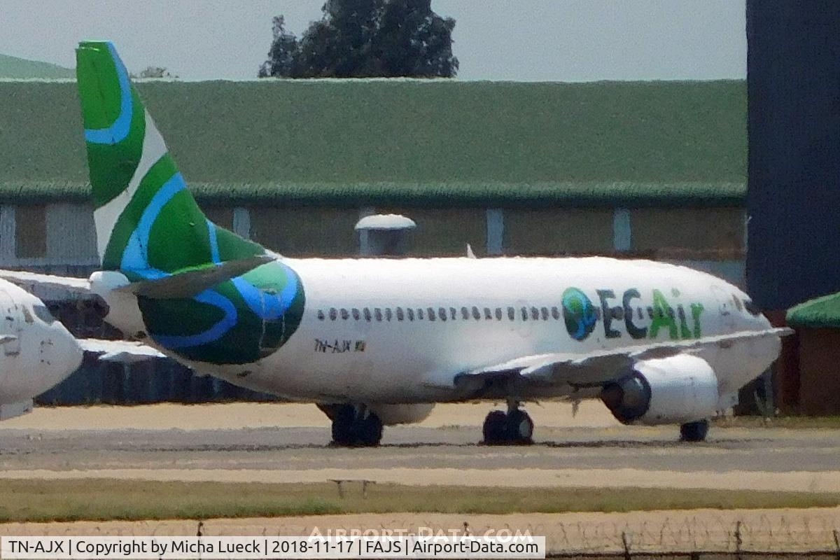 TN-AJX, 1992 Boeing 737-306 C/N 27420, At O.R. Tambo