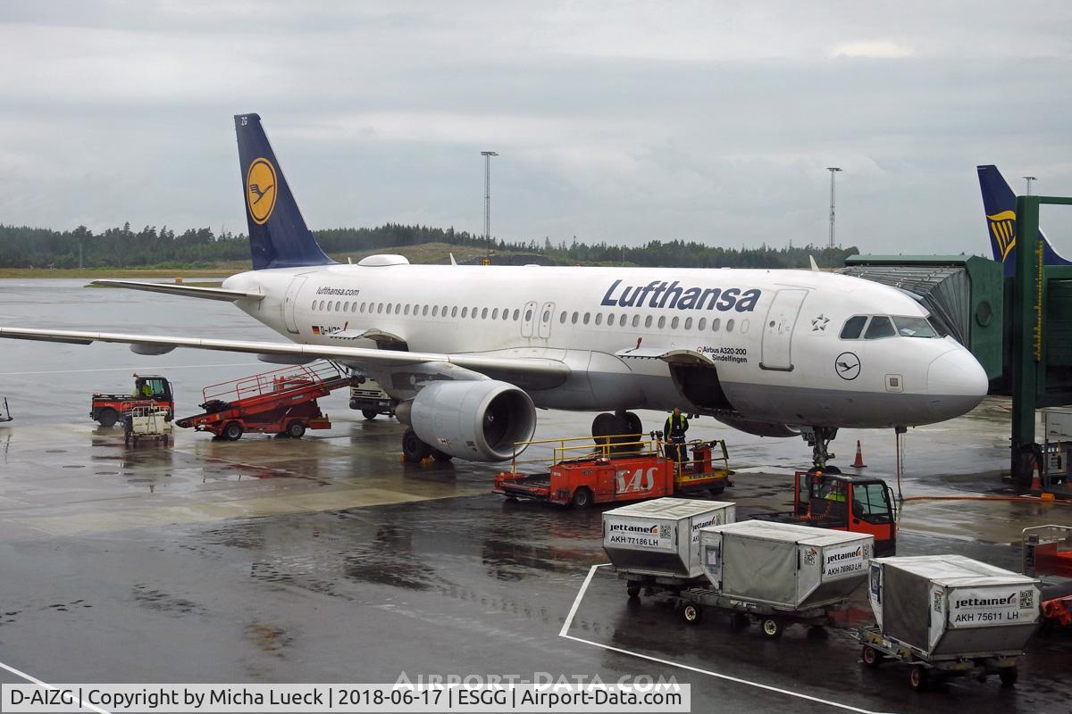 D-AIZG, 2010 Airbus A320-214 C/N 4324, At Gothenburg