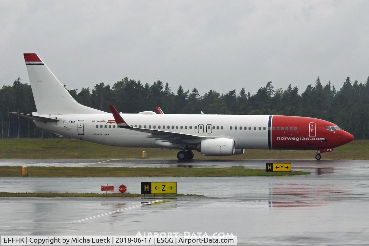 EI-FHK, 2015 Boeing 737-8JP C/N 41140, At Gothenburg