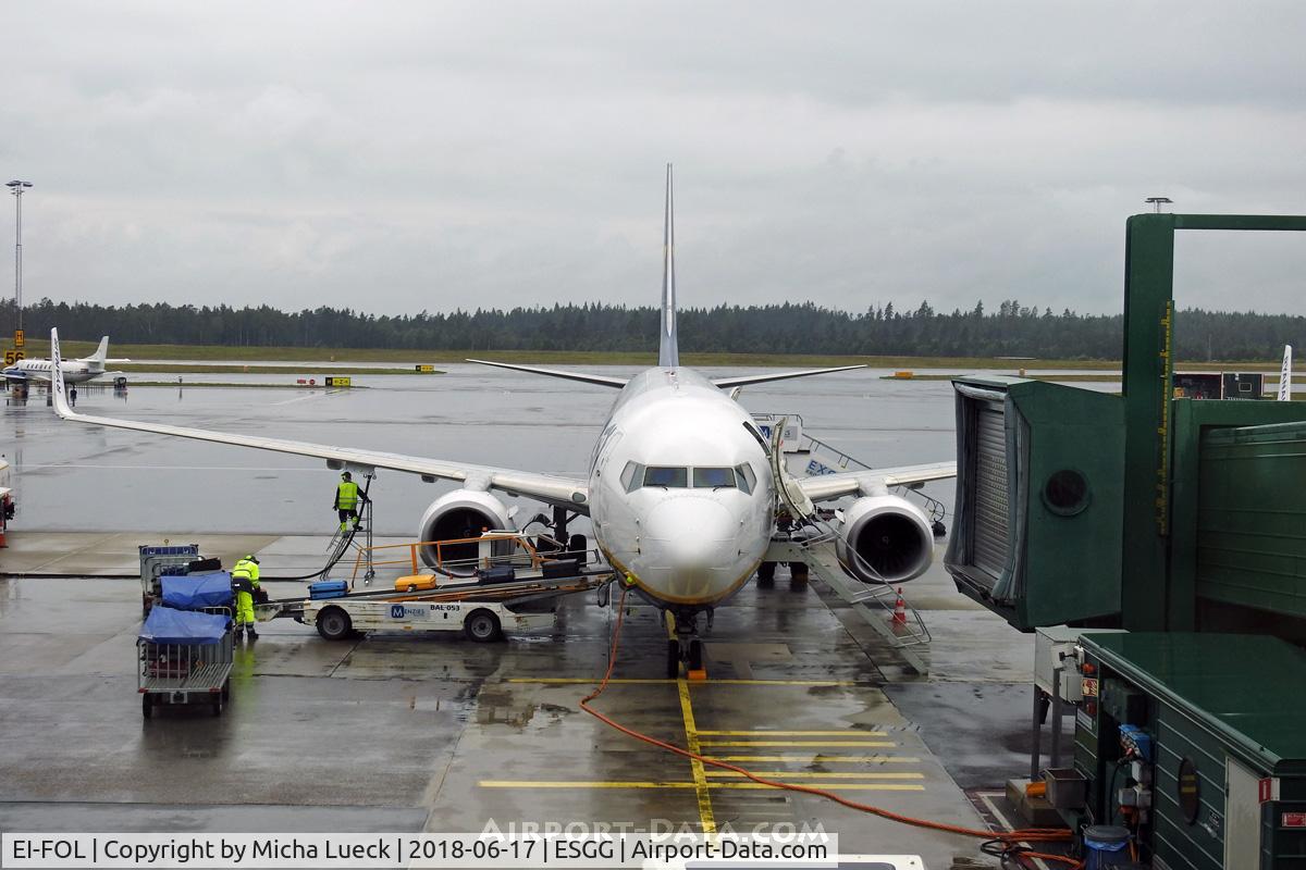 EI-FOL, 2016 Boeing 737-8AS C/N 61580, At Gothenburg