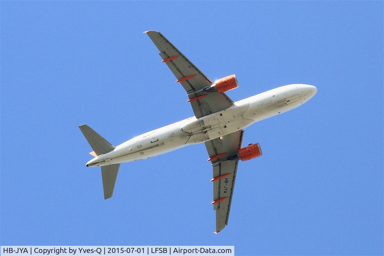 HB-JYA, 2010 Airbus A320-214 C/N 4250, Airbus A320-214, Flight over Bâle-Mulhouse-Fribourg airport (LFSB-BSL)