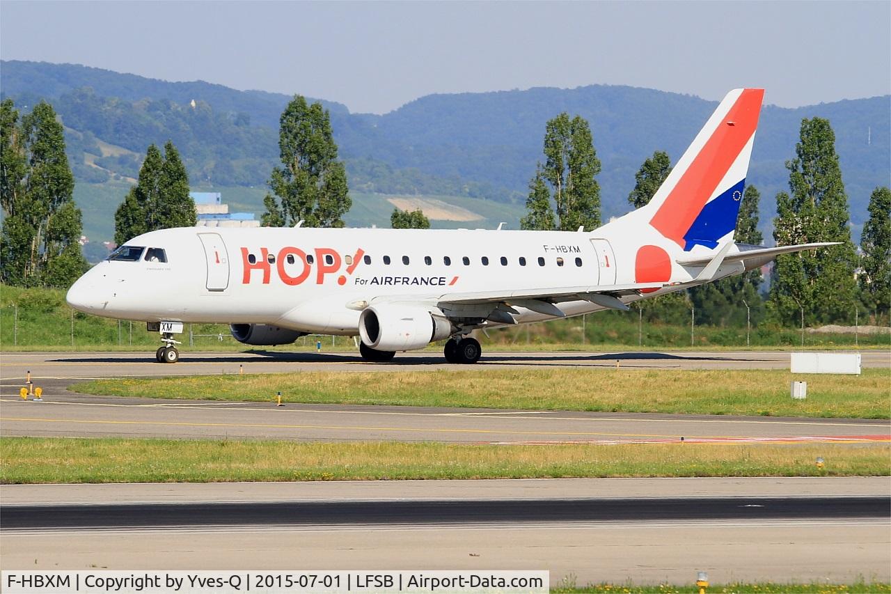 F-HBXM, 2003 Embraer 170LR (ERJ-170-100LR) C/N 17000010, Embraer ERJ-170LR, Taxiing to holding point rwy 15, Bâle-Mulhouse-Fribourg airport (LFSB-BSL)
