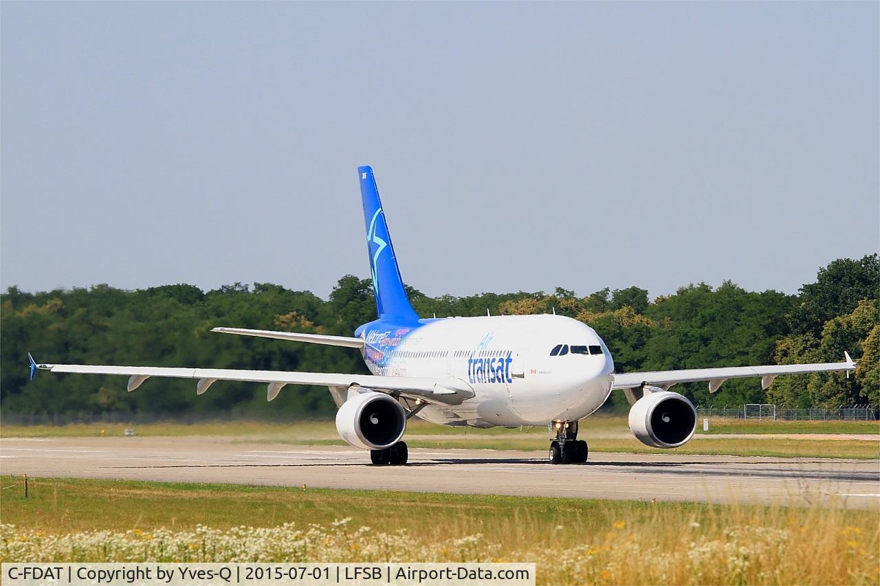 C-FDAT, 1992 Airbus A310-308 C/N 658, Airbus A310-308, Take off run rwy 15, Bâle-Mulhouse-Fribourg airport (LFSB-BSL)