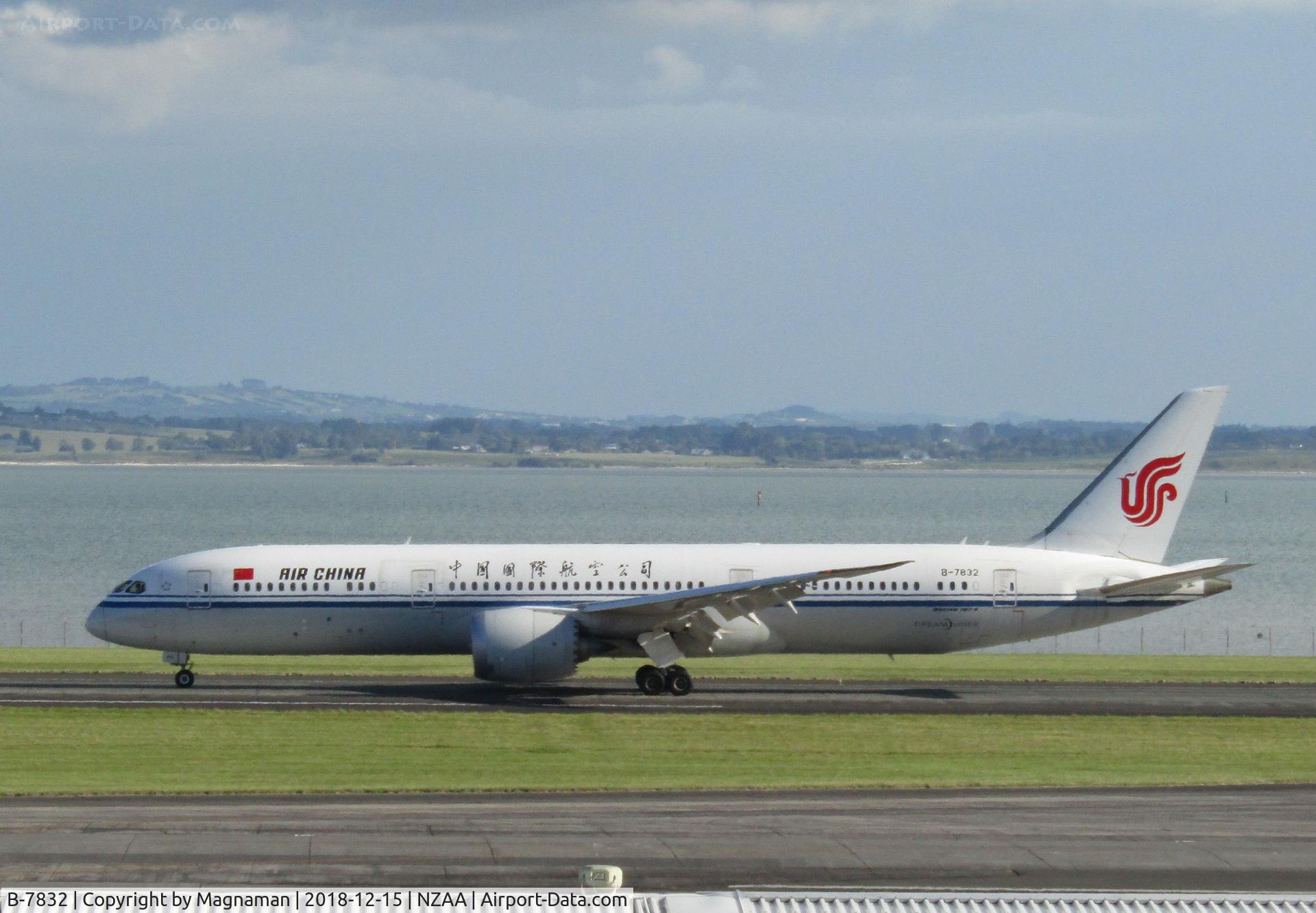 B-7832, 2016 Boeing 787-9 Dreamliner C/N 34309, just landed