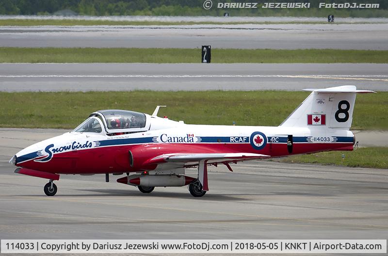 114033, Canadair CT-114 Tutor C/N 1033, CAF CT-114 Tutor 114033 C/N 1033 from Snowbirds Demo Team 15 Wing CFB Moose Jaw, SK