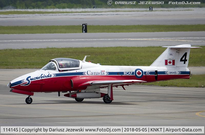 114145, Canadair CT-114 Tutor C/N 1145, CAF CT-114 Tutor 114145  C/N 1145 from Snowbirds Demo Team 15 Wing CFB Moose Jaw, SK