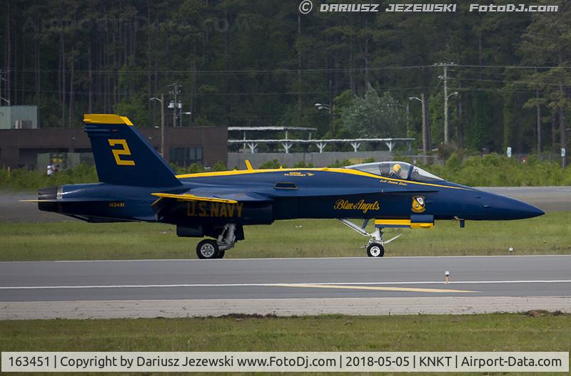 163451, 1988 McDonnell Douglas F/A-18C Hornet C/N 0662/C020, F/A-18C Hornet 163451 C/N 0662 from Blue Angels Demo Team  NAS Pensacola, FL