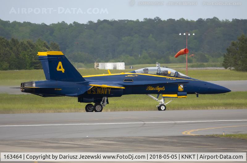 163464, 1988 McDonnell Douglas F/A-18D Hornet C/N 685/D010, F/A-18D Hornet 163464  from Blue Angels Demo Team  NAS Pensacola, FL