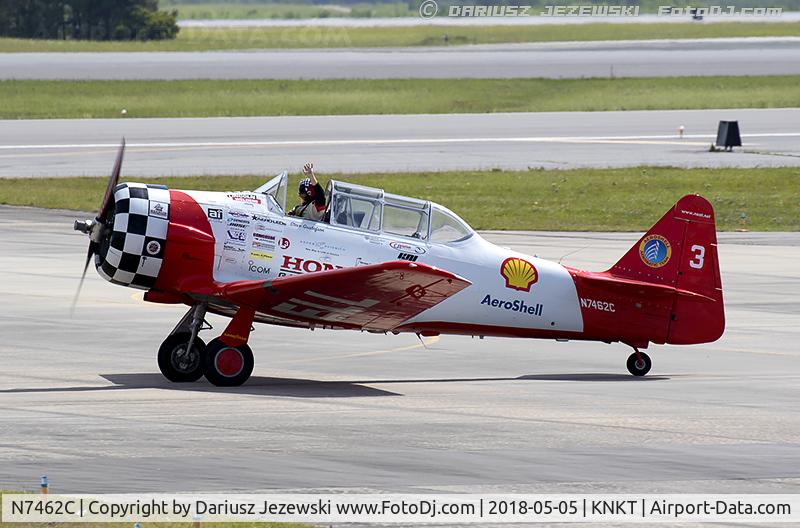 N7462C, North American AT-6B Texan C/N 121-43211, North American AT-6 Texan  C/N 121-43211, N7462C