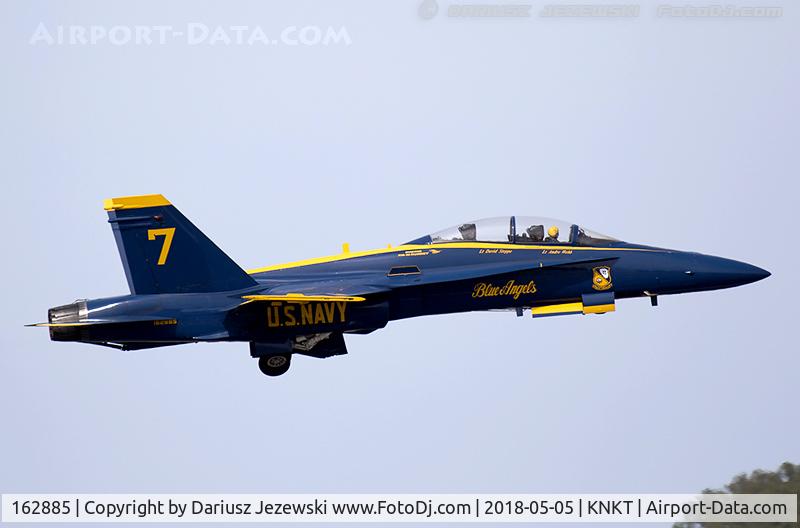 162885, McDonnell Douglas F/A-18B Hornet C/N 434/B076, F/A-18B Hornet 162885  from Blue Angels Demo Team  NAS Pensacola, FL