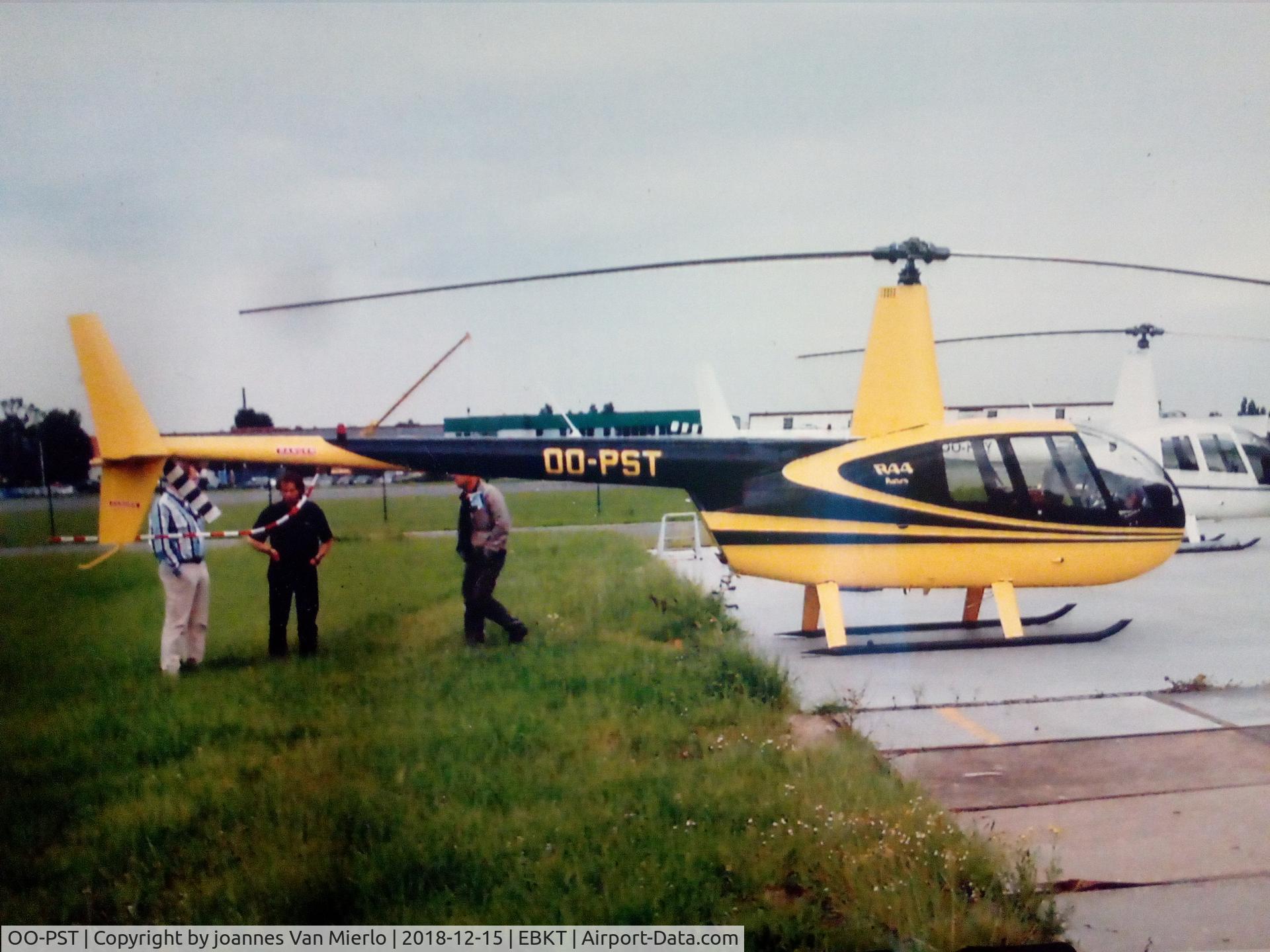 OO-PST, 1999 Robinson R44 Astro C/N 0693, Wevelgem, Belgium