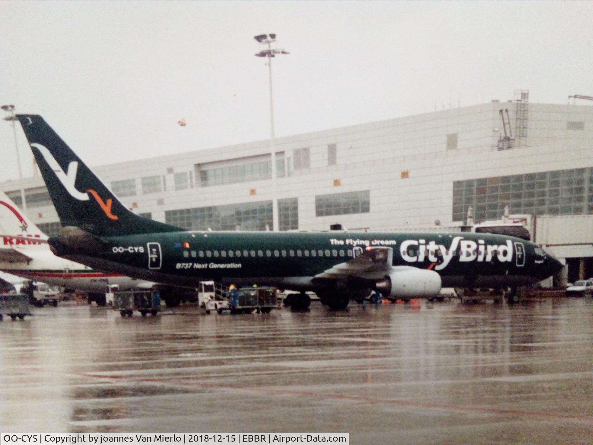 OO-CYS, 2001 Boeing 737-86N C/N 28644, BRUSSELS