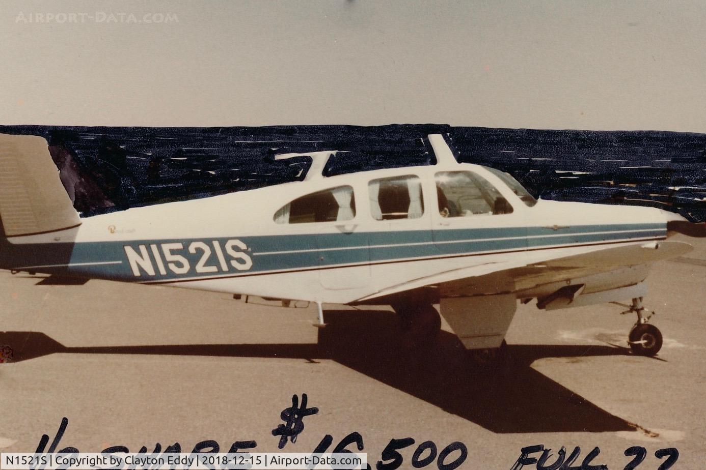 N1521S, 1962 Beech P35 Bonanza C/N D-6963, N1521S