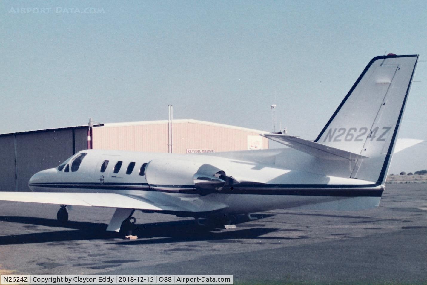 N2624Z, 1982 Cessna 501 Citation I/SP C/N 501-0243, Old Rio Vista Airport California 19??