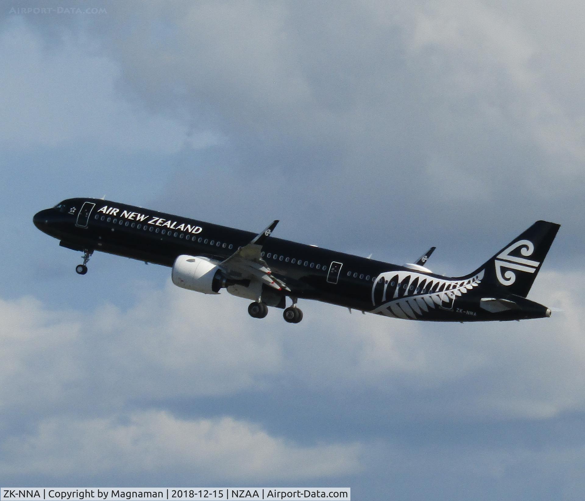 ZK-NNA, 2018 Airbus A321-271N C/N 8496, leaving home