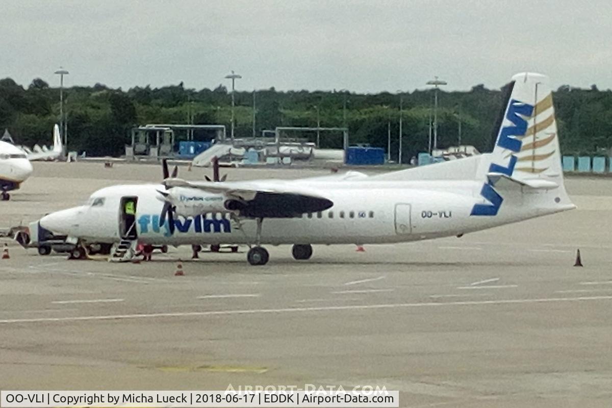 OO-VLI, 1991 Fokker 50 C/N 20226, At Cologne/Bonn