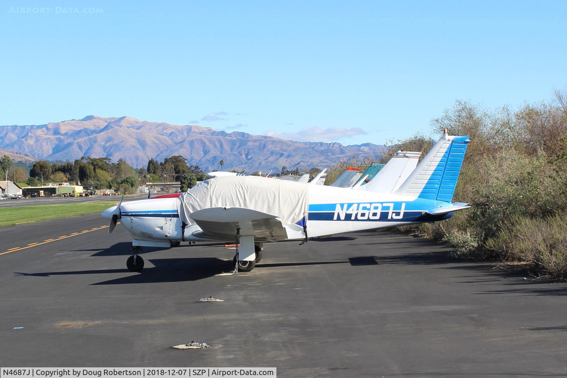 N4687J, 1968 Piper PA-28R-180 Cherokee Arrow C/N 28R-30589, 1968 Piper PA-28-180 ARROW, Lycoming IO-360 180 Hp, retractable landing gear