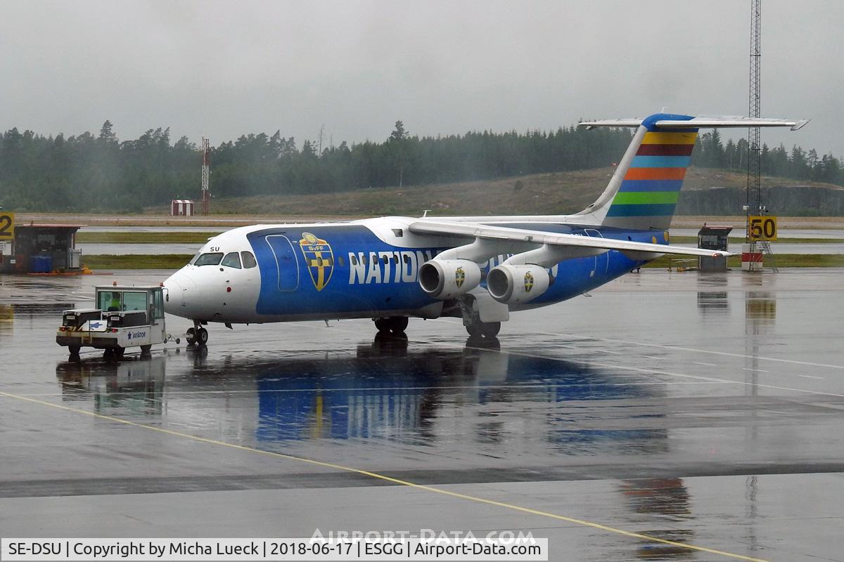 SE-DSU, 1994 British Aerospace Avro 146-RJ100 C/N E3248, At Gothenburg