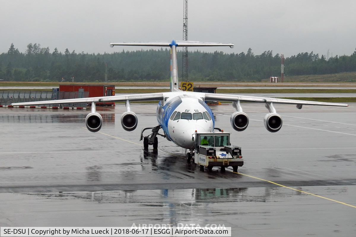 SE-DSU, 1994 British Aerospace Avro 146-RJ100 C/N E3248, At Gothenburg