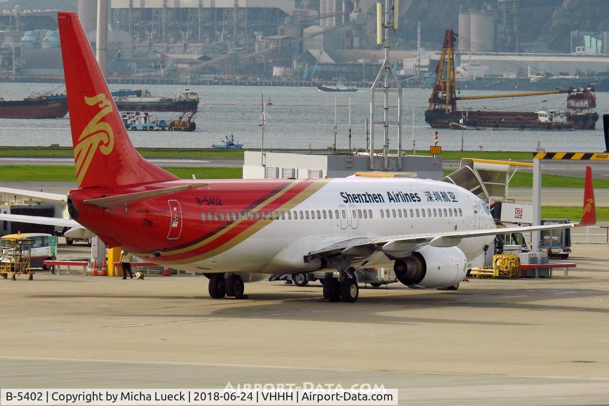 B-5402, 2008 Boeing 737-87L C/N 35531, At Hong Kong