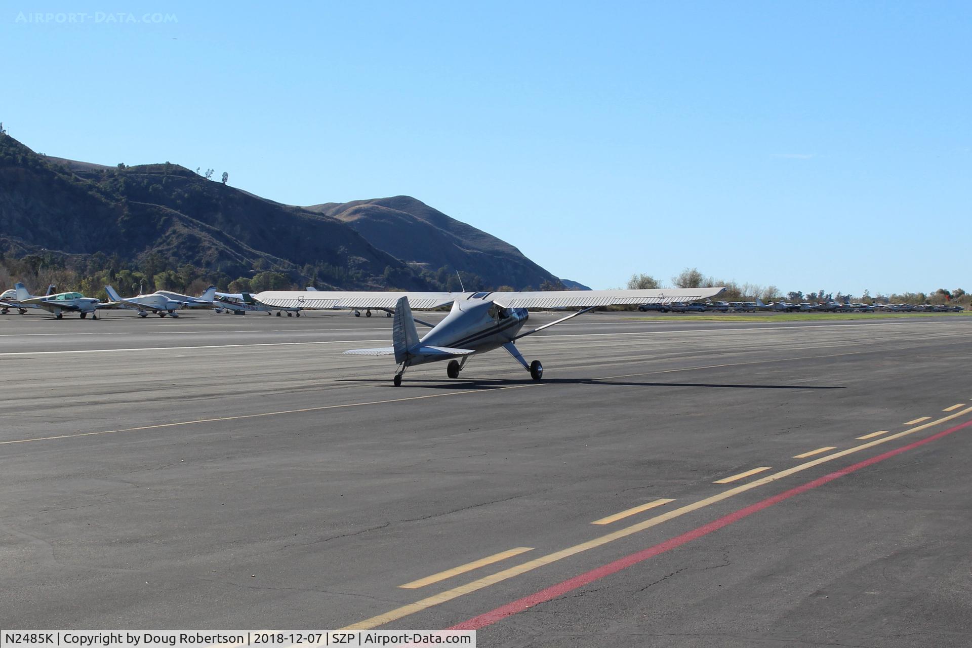 N2485K, 1947 Luscombe 8E Silvaire C/N 5212, 1947 Luscombe 8E SILVAIRE, Continental C85 85 Hp, takeoff roll Rwy 22