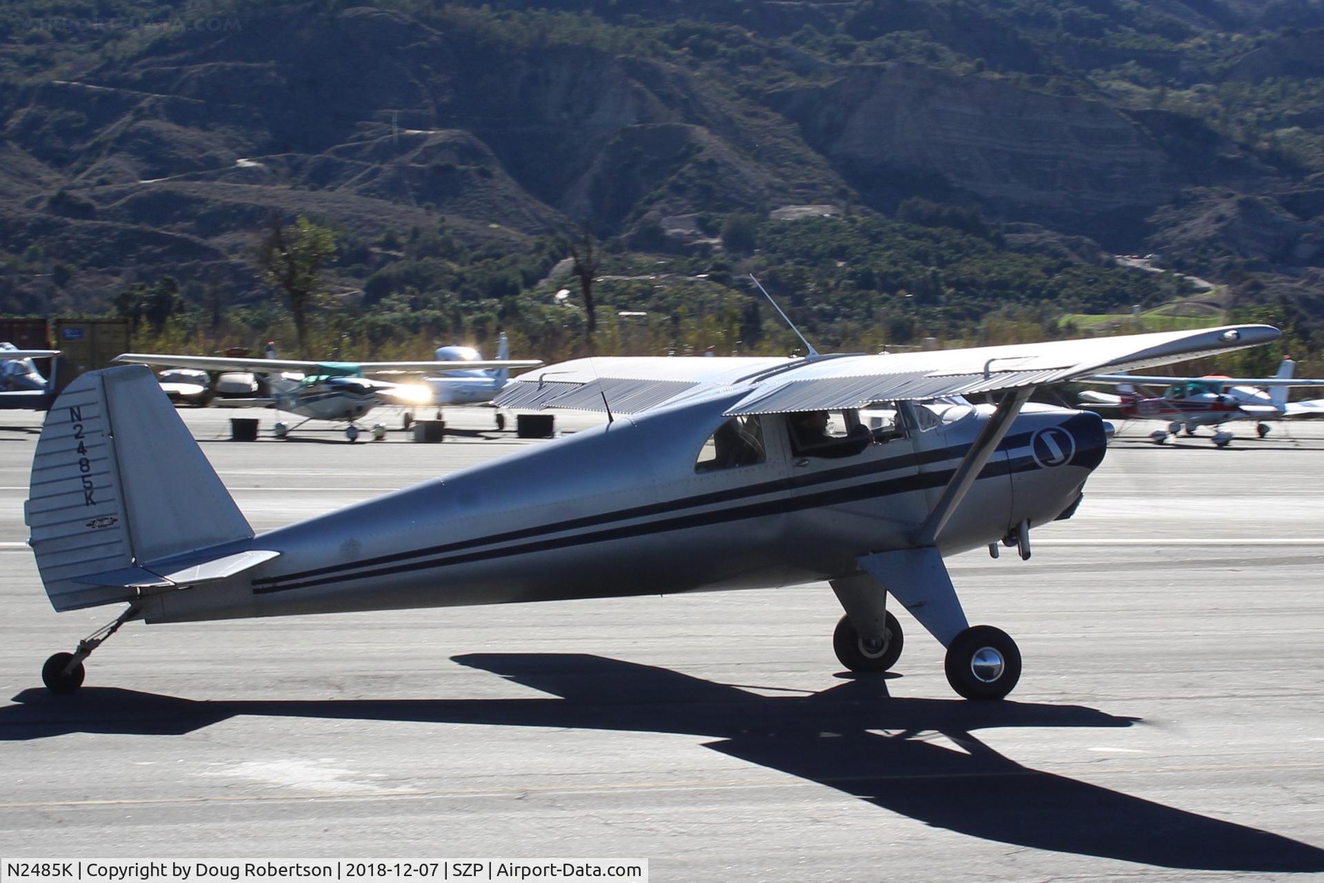 N2485K, 1947 Luscombe 8E Silvaire C/N 5212, 1947 Luscombe 8E SILVAIRE, Continental C85 85 Hp, taxi