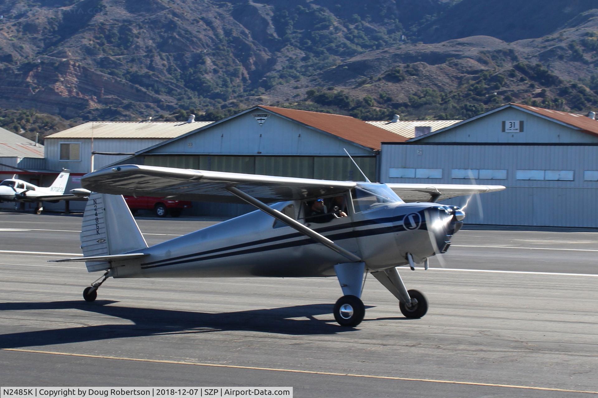 N2485K, 1947 Luscombe 8E Silvaire C/N 5212, 1947 Luscombe 8E SILVAIRE, Continental C85 85 Hp, taxi