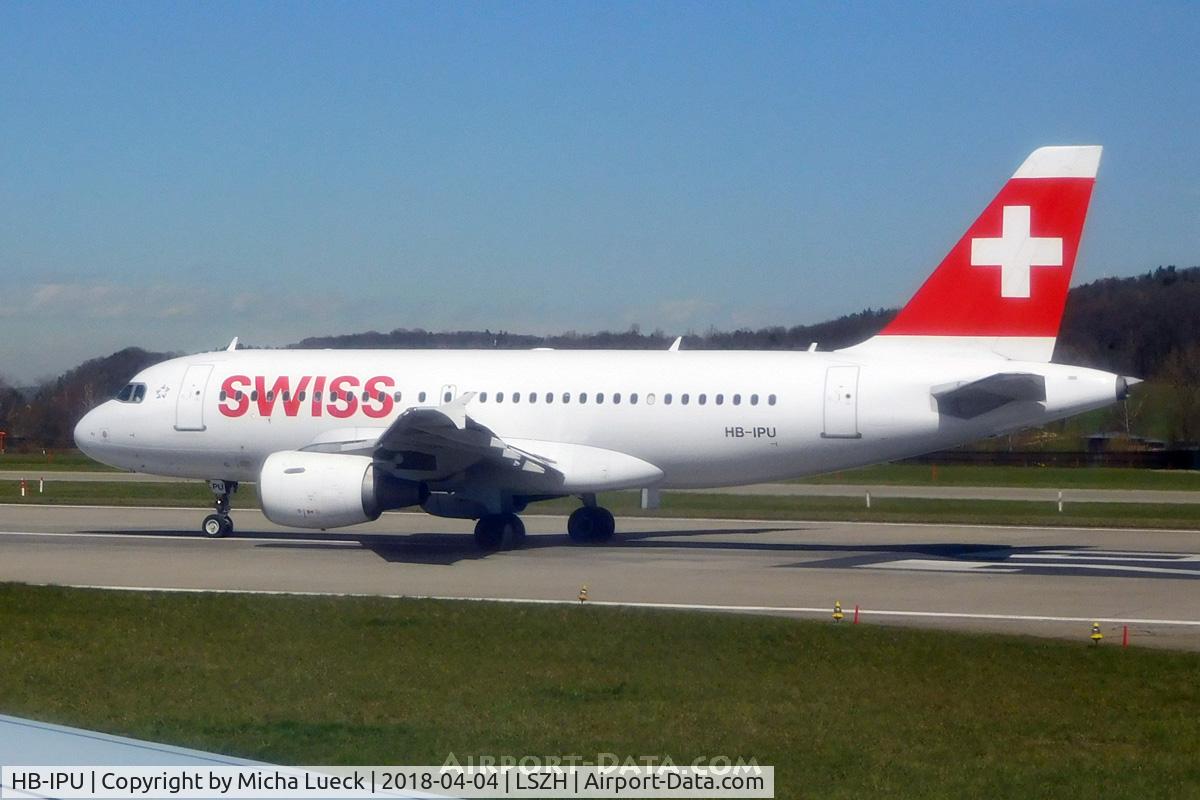 HB-IPU, 1997 Airbus A319-112 C/N 713, At Zurich