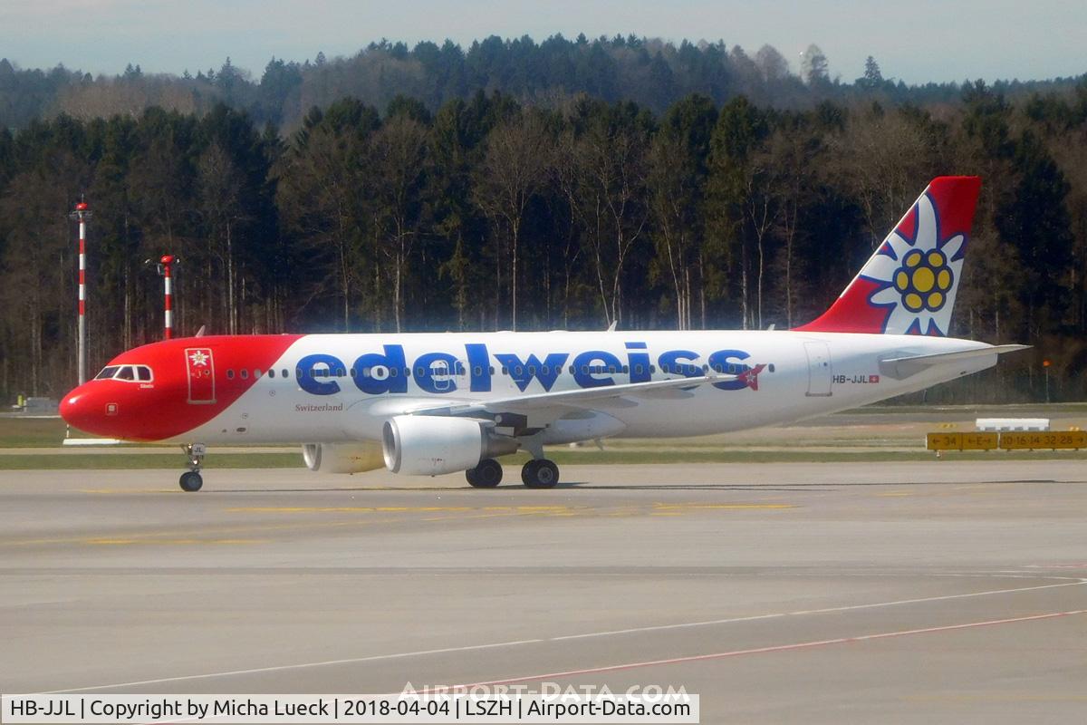 HB-JJL, 2005 Airbus A320-214 C/N 2606, At Zurich