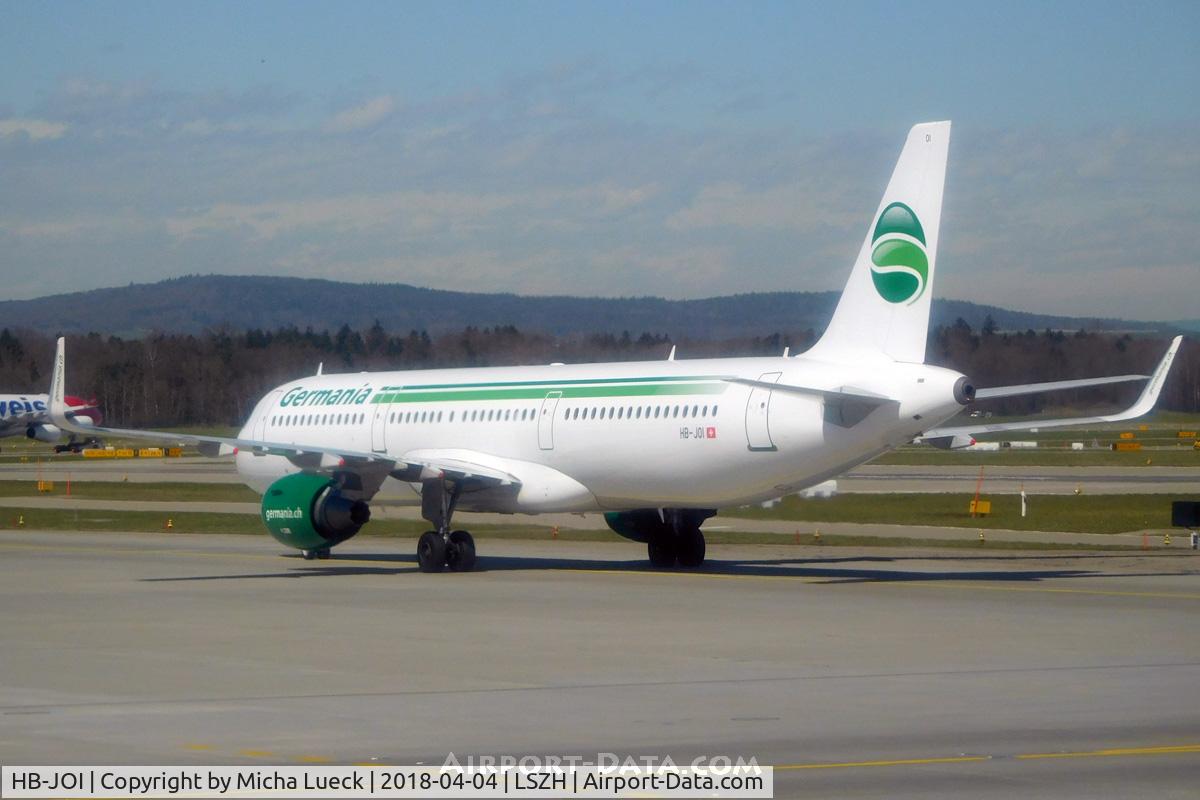 HB-JOI, 2013 Airbus A321-211 C/N 5843, At Zurich