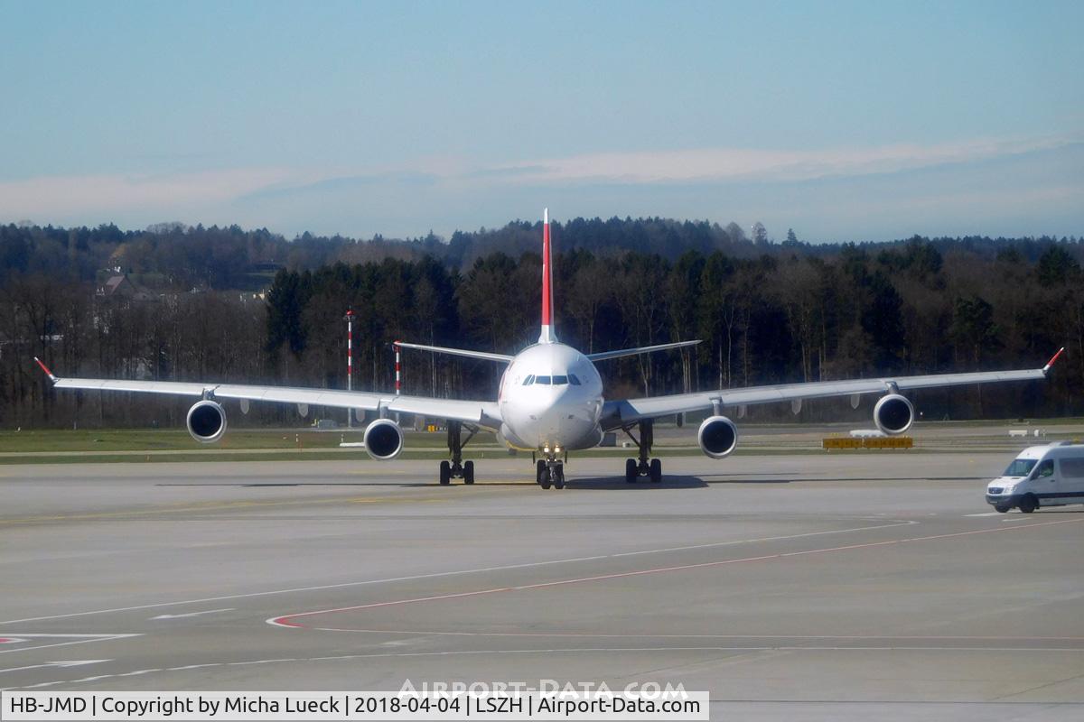 HB-JMD, 2003 Airbus A340-313 C/N 556, At Zurich