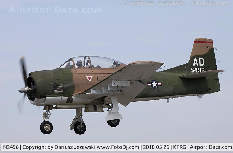 N2496, 1949 North American T-28D Trojan C/N 159-8 (49-1496), North American T-28D Trojan  C/N 49-1496, N2496